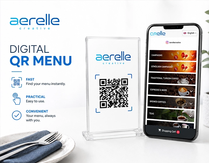 Guest viewing a restaurant QR menu on a phone